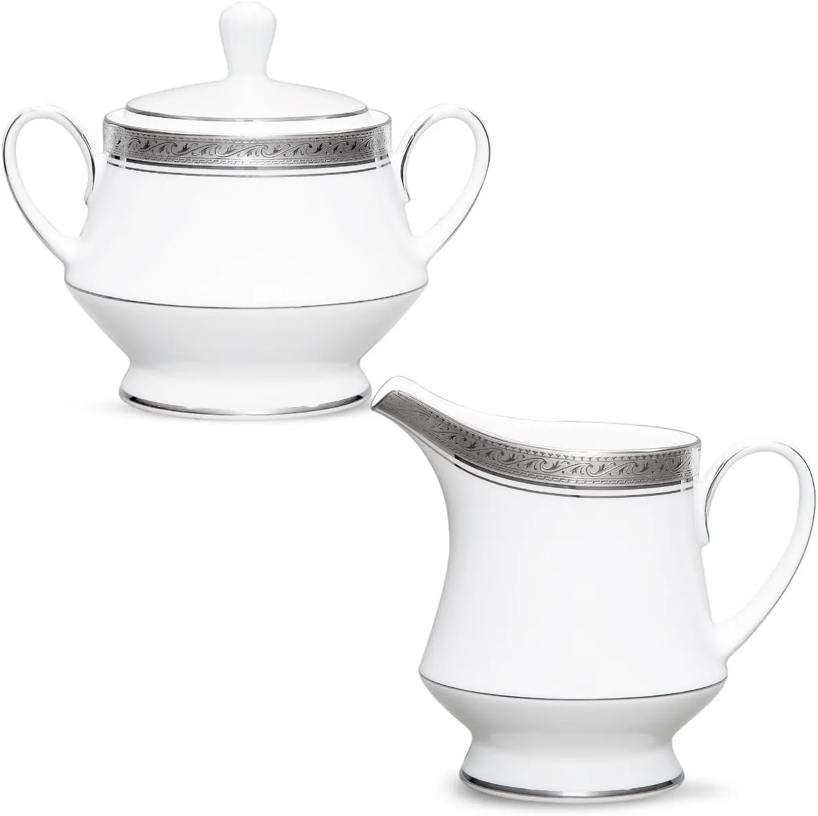 Noritake Crestwood Platinum Sugar & Creamer Set