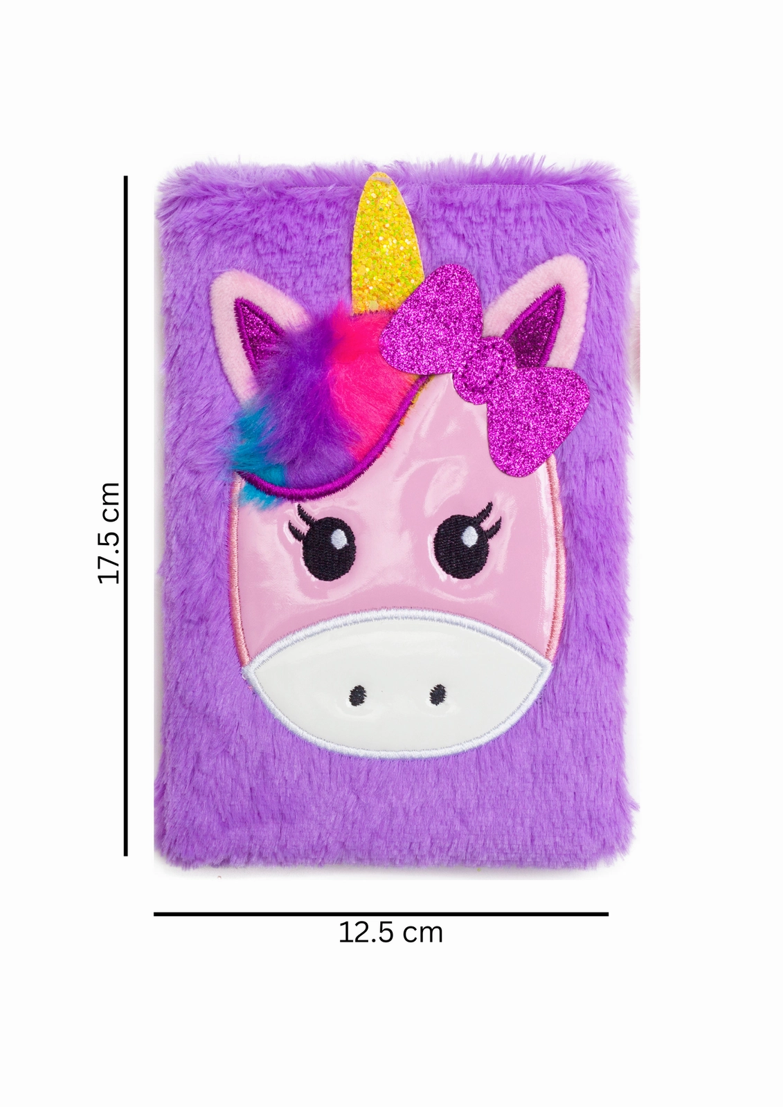 Note Pad And Fluffy Pen Set - Purple Unicorn