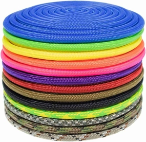 Nylon Accessory Cord 1/4 Inch (6 MM) and 5/16 Inch (8 MM) Paramax Nylon Cord - All-Purpose Utility - for Dog and Pet Collars, Belts, Gear Bundles, Tie-Downs, Horse Halters (50 Feet and 100 Feet)