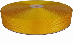 Nylon Webbing 1 Inch 20 Yards Heavyweight Flat Nylon Strap for Backpack,Handle,Luggage,Sling,Pet Leash or Collar,Crafts and DIY (7252017 Golden Yellow, 1 Inch-20 Yards)