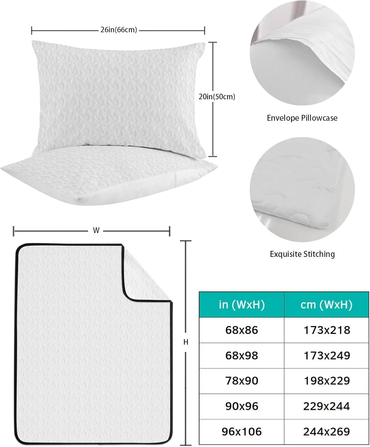 Ocean Blue Quilt Full Queen Bedding Set, Beach Nature Coast Sea Shore Sky Seawater Lightweight Summer Quilt with Pillow Shams 3 Pieces Microfiber Soft Quilt Set Bedspread Coverlet for All Seasons