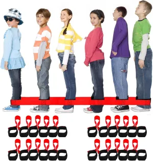 Okllen 4 Pack Cooperative Band Walker, 6-Legged Race Band Set, Outdoor Party Group Game for Adult, Relay Race, Team Building Games, Backyard Activity Game