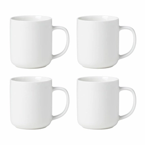 Oneida 895950 24 Seven White Mugs, Back To College, Dorm Essentials, White, Set Of 4