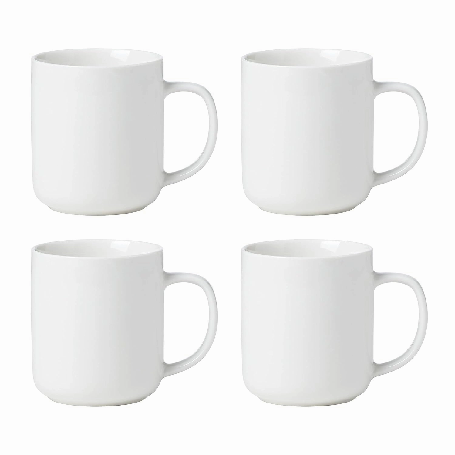 Oneida 895950 24 Seven White Mugs, Back To College, Dorm Essentials, White, Set Of 4