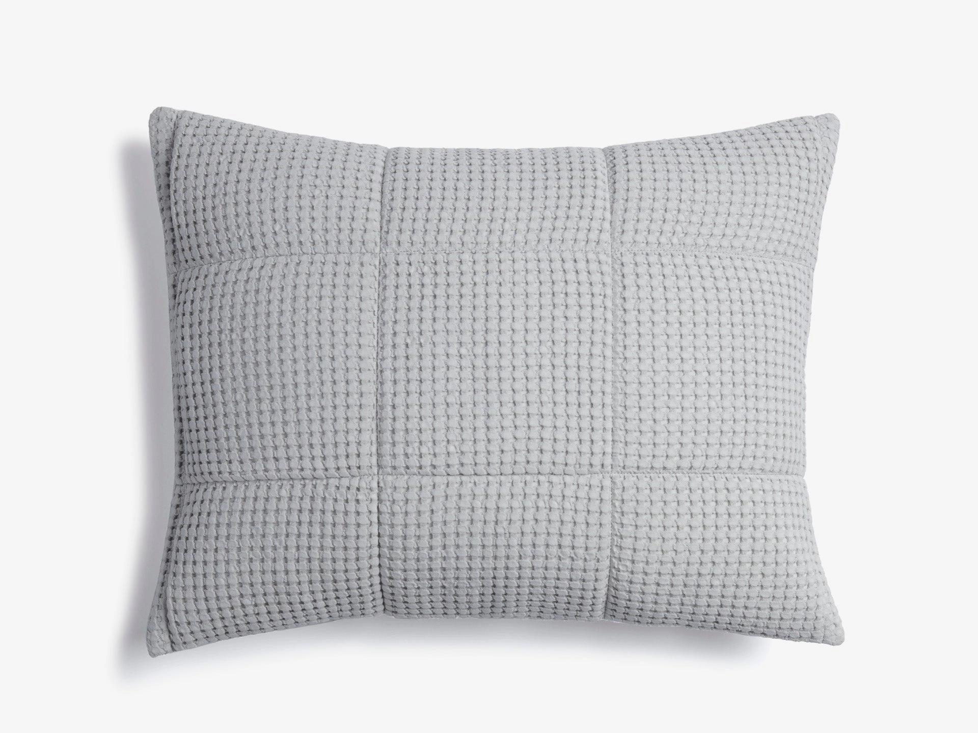 Organic Waffle Sham Set (Mist)