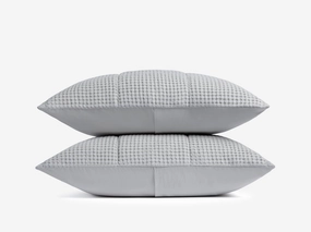 Organic Waffle Sham Set (Mist)