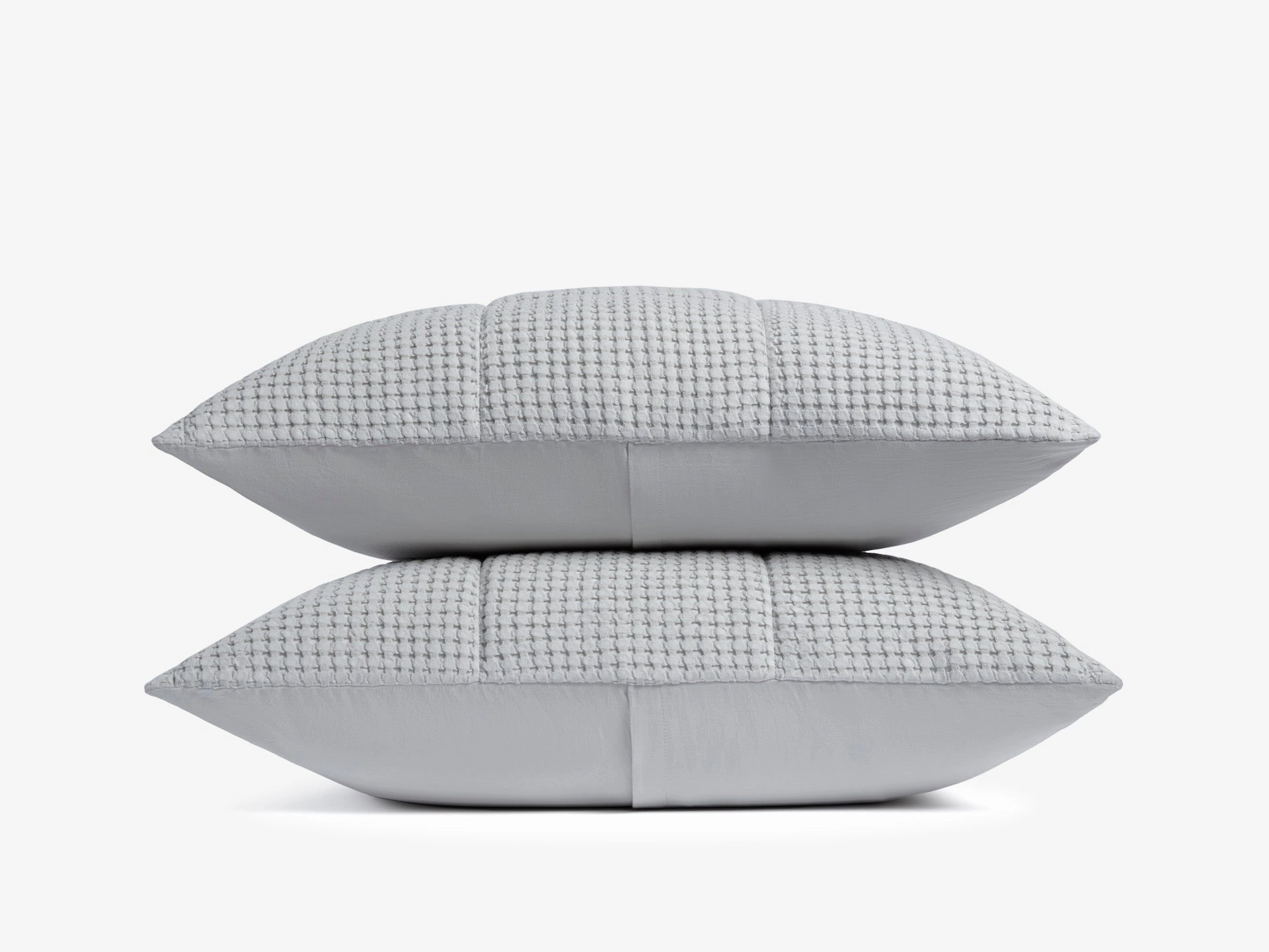 Organic Waffle Sham Set (Mist)