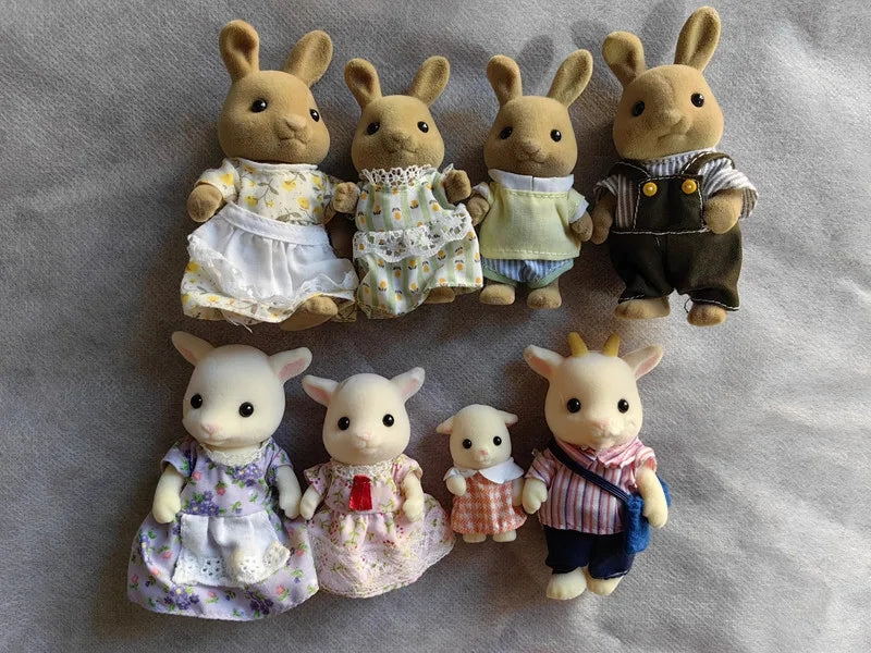 Original Forest Animal Family Dollhouse Figures