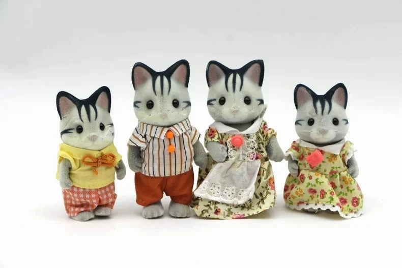 Original Forest Animal Family Dollhouse Figures