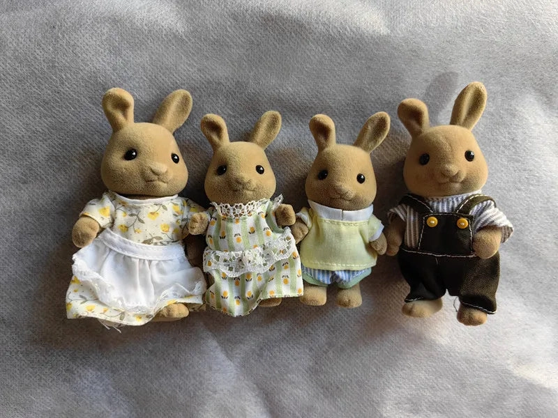Original Forest Animal Family Dollhouse Figures