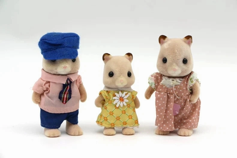 Original Forest Animal Family Dollhouse Figures