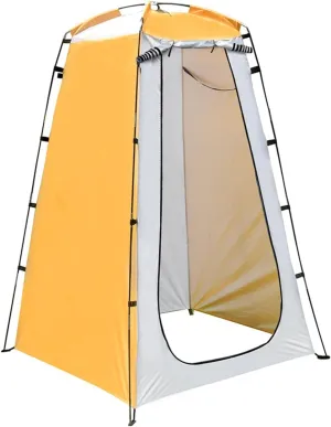 Outdoor Camping Tent Portable Shower Bath Tents Outdoor Portable Changing Fitting Room Rainproof Shelter Beach Mountain Toilet Change Clothes Tent (Color : Green, Size : 1)