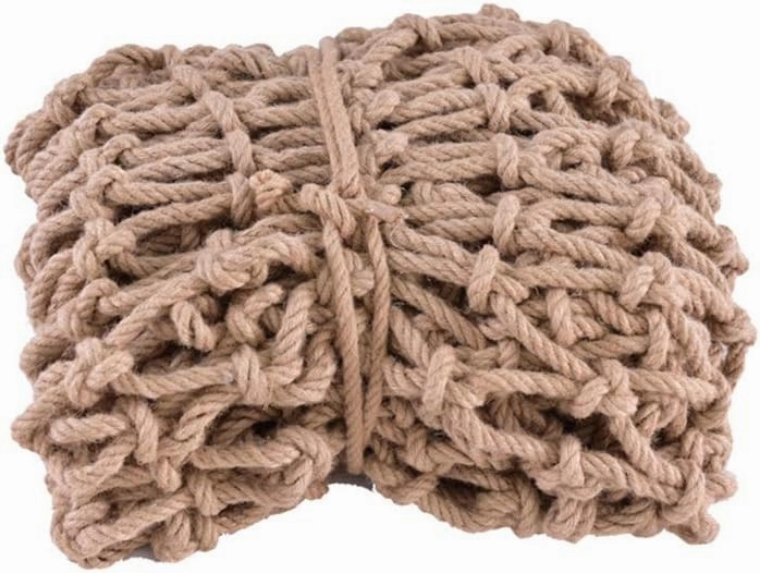 Outdoor Mesh Rope Climbing Netting Heavy Duty Parrot , 11M Children's pet Bird Cage Ladder Gym Hanging Swing sturdy weave Bangladesh Cotton Jute (6mm 10cm Hole) Safety Net for Kids ( Size : 1×5m )
