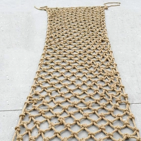 Outdoor Mesh Rope Climbing Netting Heavy Duty Parrot , 11M Children's pet Bird Cage Ladder Gym Hanging Swing sturdy weave Bangladesh Cotton Jute (6mm 10cm Hole) Safety Net for Kids ( Size : 1×9m )