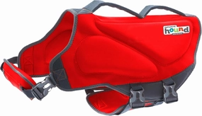 Outward Hound Dawson Swim Dog Life Jacket, High-Performance Neoprene Dog Life Vest for Swimming, Boating, and Water Safety, Large, Red