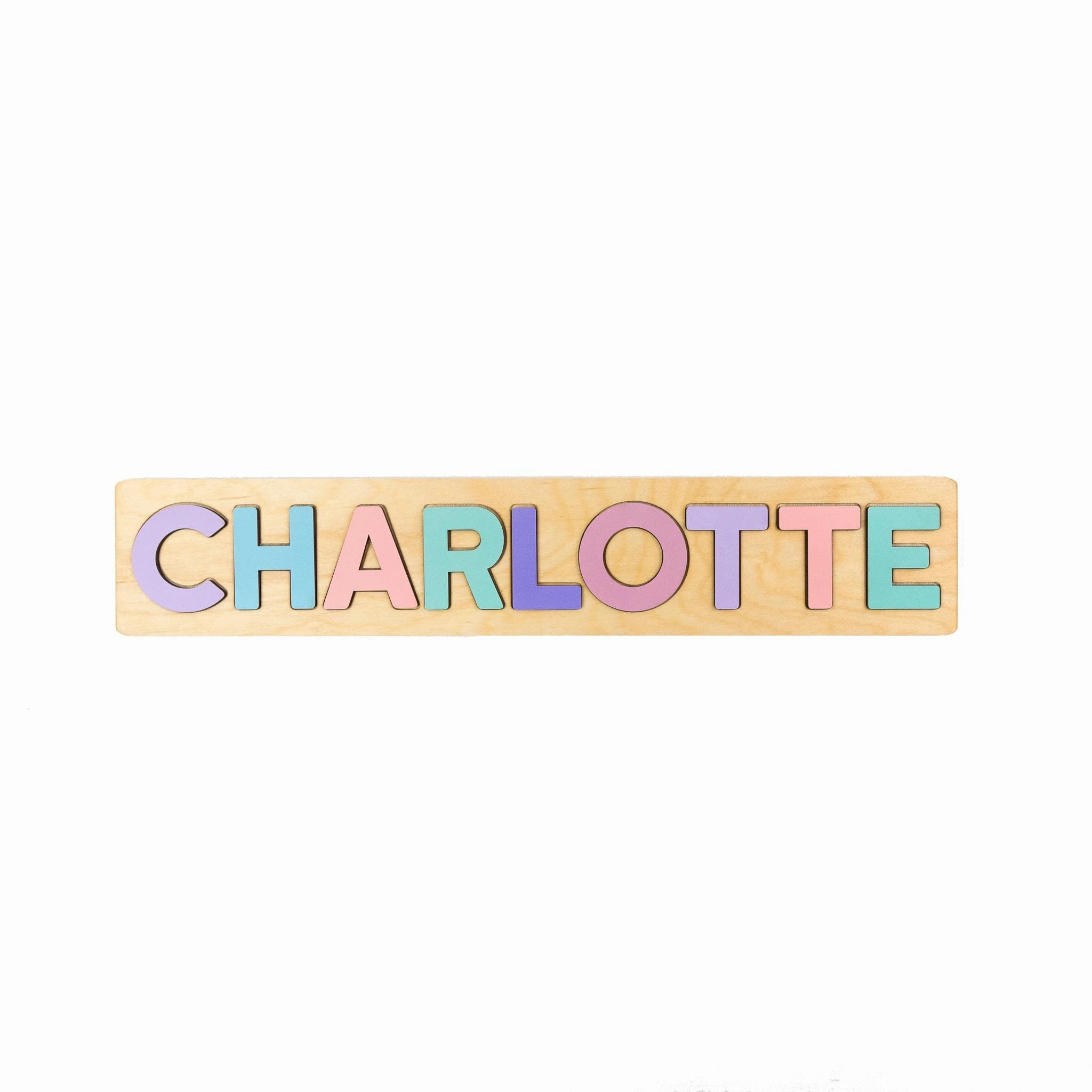 Pastel Wooden Name Puzzle