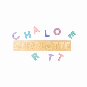 Pastel Wooden Name Puzzle