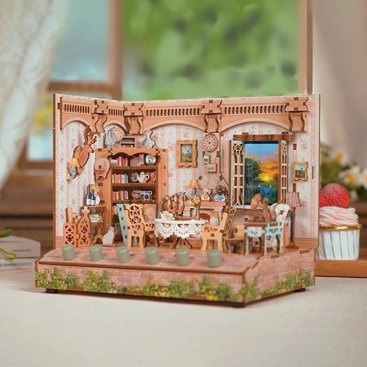 Pastoral Time DIY Miniature House Kit | White Sounds