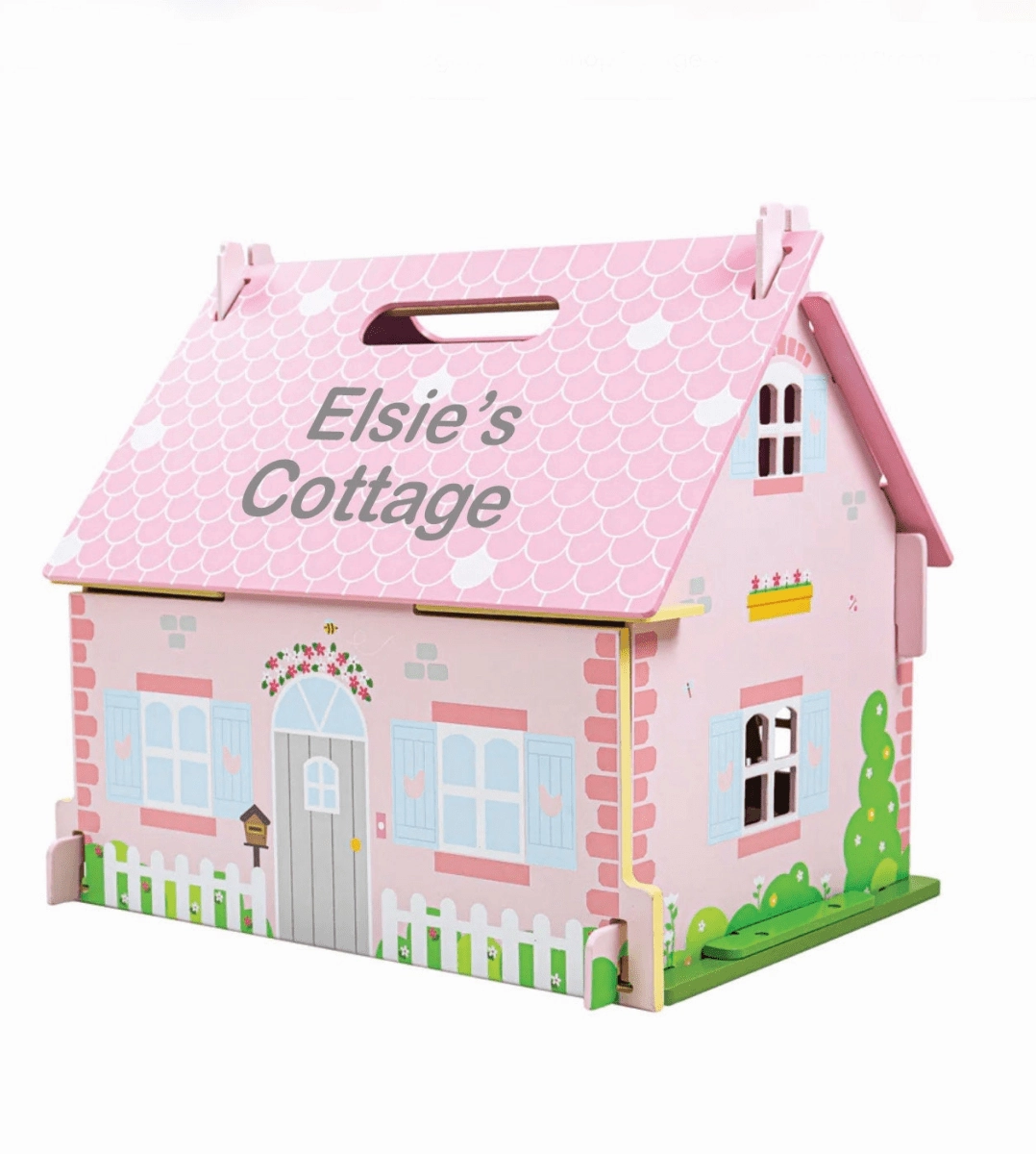 Personalised Large  My First Dolls Pink House