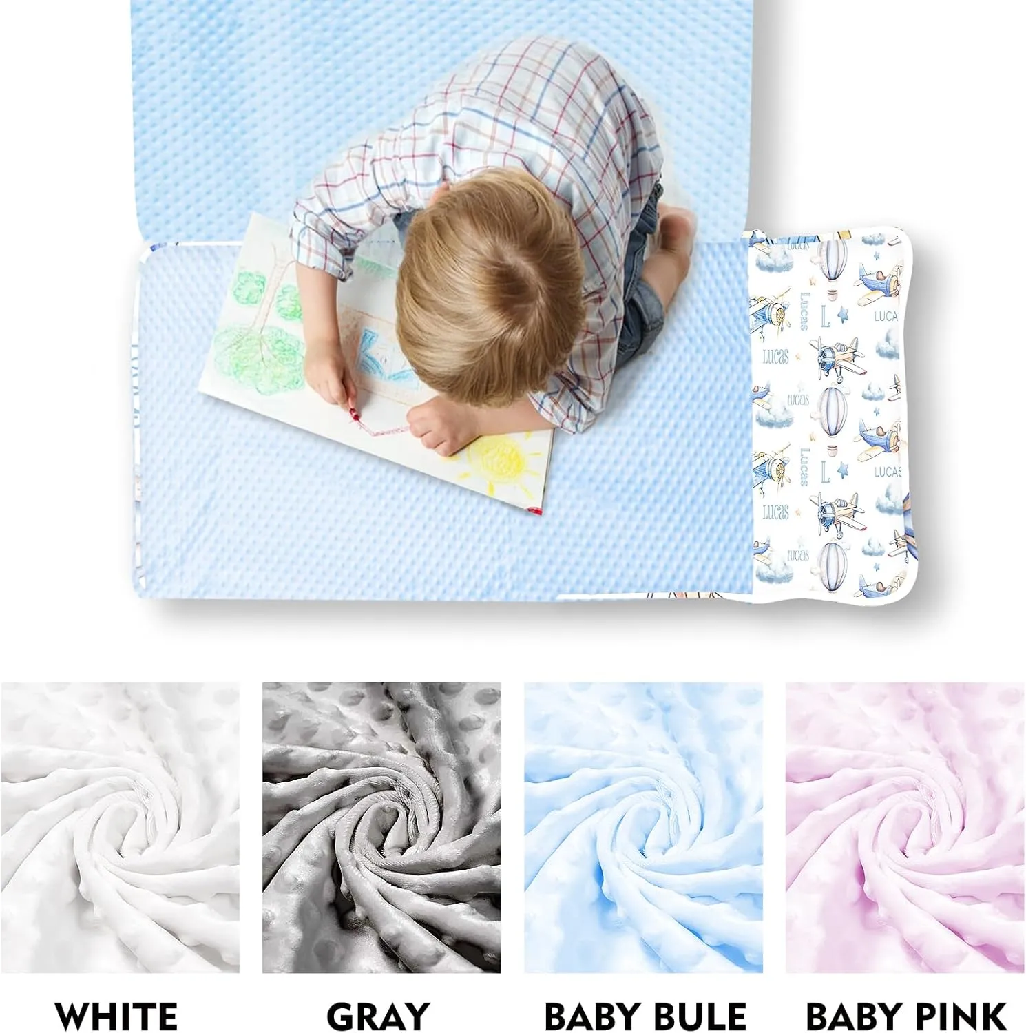 Personalized Toddler Nap Mats for Preschool, Custom Name Kids Sleeping Bag for Daycare, Roll Up Sleeping Mat with Removable Pillow and Soft Dot Minky Blanke for Boys Camping Travel