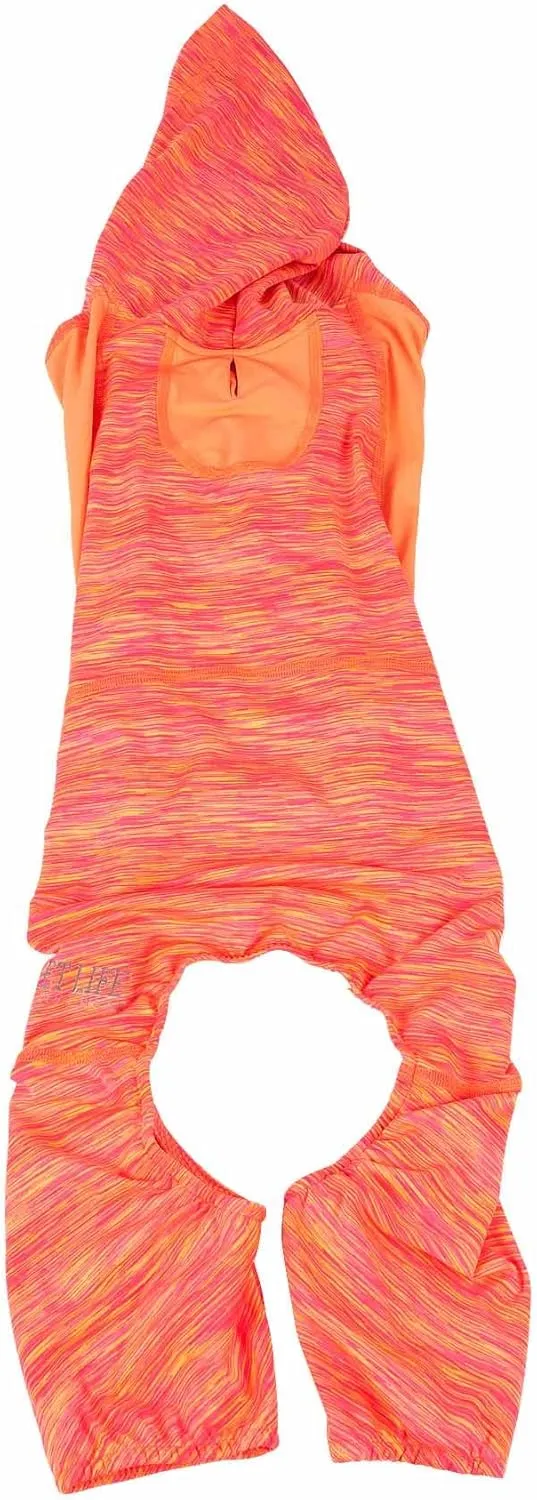 Pet Life ® Active Downward Dog Hoodie and Flexible Full Body Dog T-Shirt - Lightweight Dog Fitness Tracksuit and Yoga Dog Clothes Featuring 4-Way Stretch, Reflective and Quick-Dry Technology