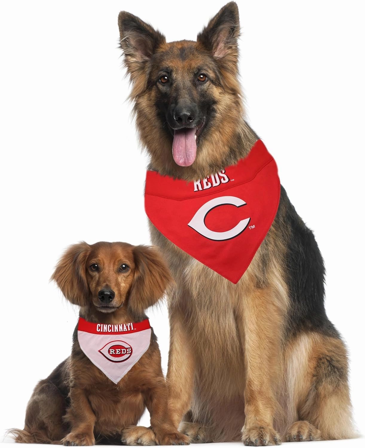 Pets First RED-3217-S-M MLB Dog Bandana - Cincinnati Reds Reversible Pet Bandana, Small/Medium, MLB Team Color