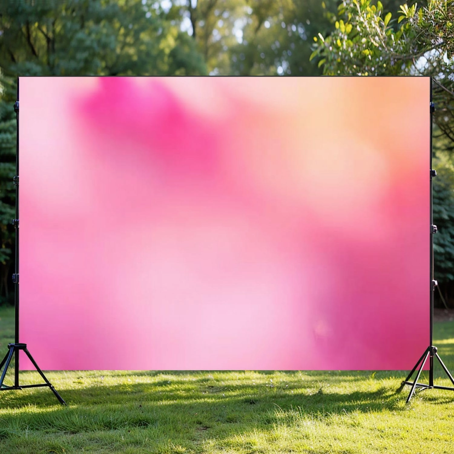 Photography Backdrop Photography Background Abstract Rose Quarz Pink Fusia Abstract blurred soft focus bright pink for Photoshoot Portrait Photo Studio Video Prop Birthday Party Booth Decoration 7x5ft