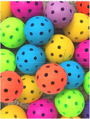Pickleball Balls Colors Pattern Building Block Puzzle Personalized Building Bricks for Adults Block Puzzle Building DIY Brick Block Puzzles Valentine's Day Gifts for Home Decor Brick Puzzle