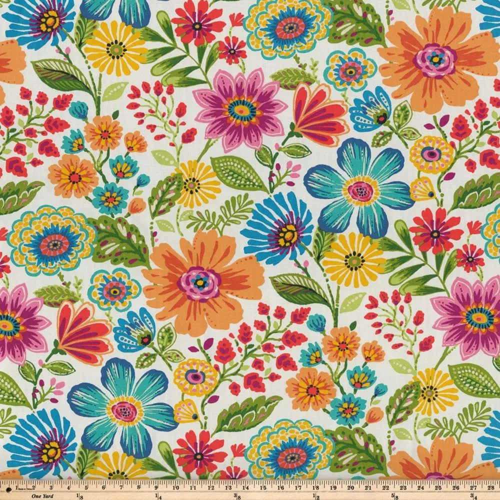 Pillow Perfect Bright Floral Indoor/Outdoor Accent Throw Pillow Plush Fill, Weather, and Fade Resistant, Lumbar - 11.5" x 18.5", Blue/Purple Gregoire 2 Count