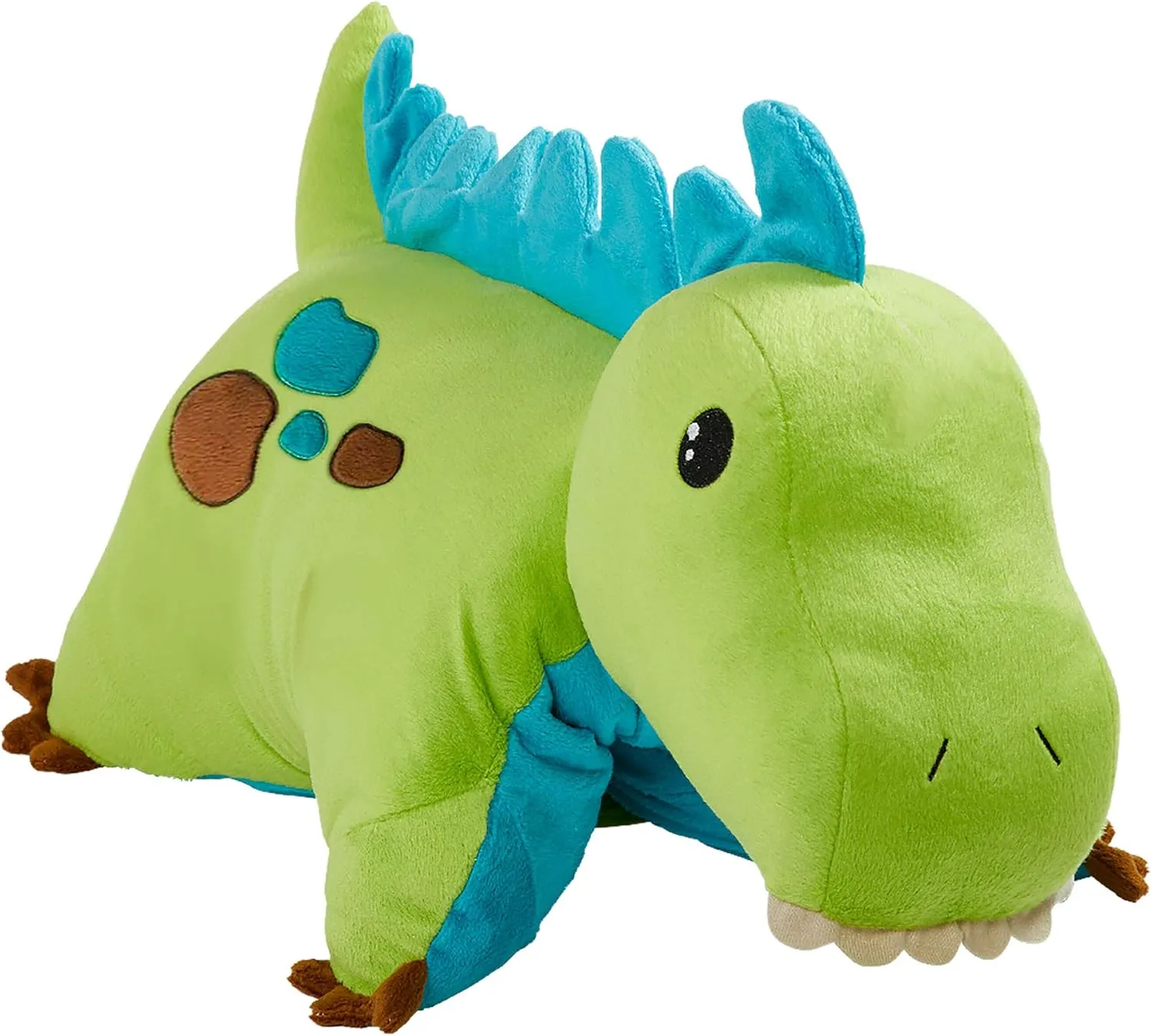 Pillow Pets Dinosaur, Green Dinosaur, 18" Stuffed Animal Plush Toy