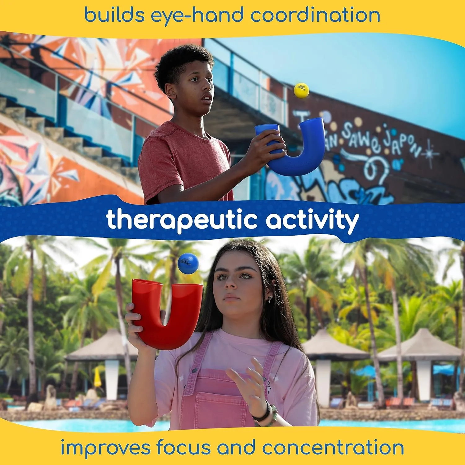 pindaloo The Original Skill Game – First & Only Authentic Looping Ball for Kids, Teens & Adults | Fun Coordination Game for Ages 8-12 Boosts Focus & Motor Skills Indoor & Outdoor Play | Transparent