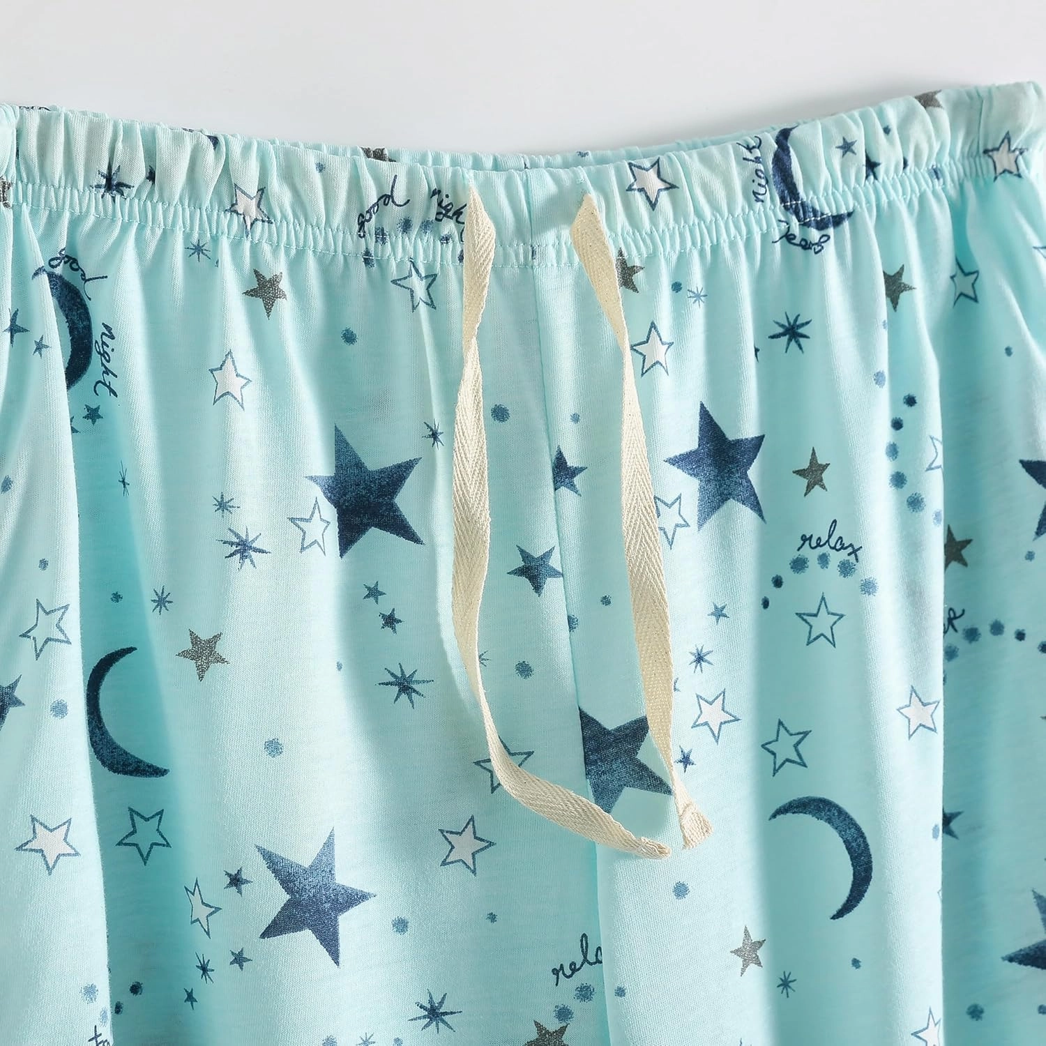 PNAEONG Women's Capri Pajama Pants Lounge Causal Bottoms Fun Print Sleep Pants