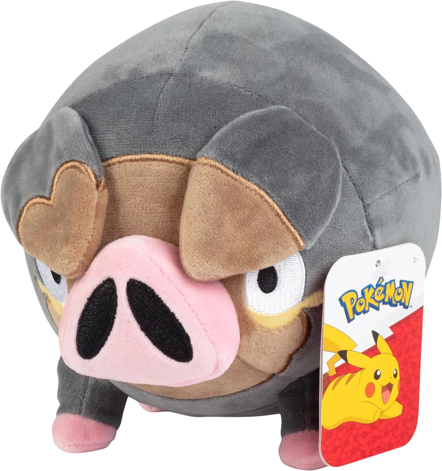 Pokemon 8" Lechonk Plush - Officially Licensed - Scarlet and Violet Figure - Authentic Quality Soft Stuffed Animal Toy - Gift for Kids, Boys, Girls - 2 