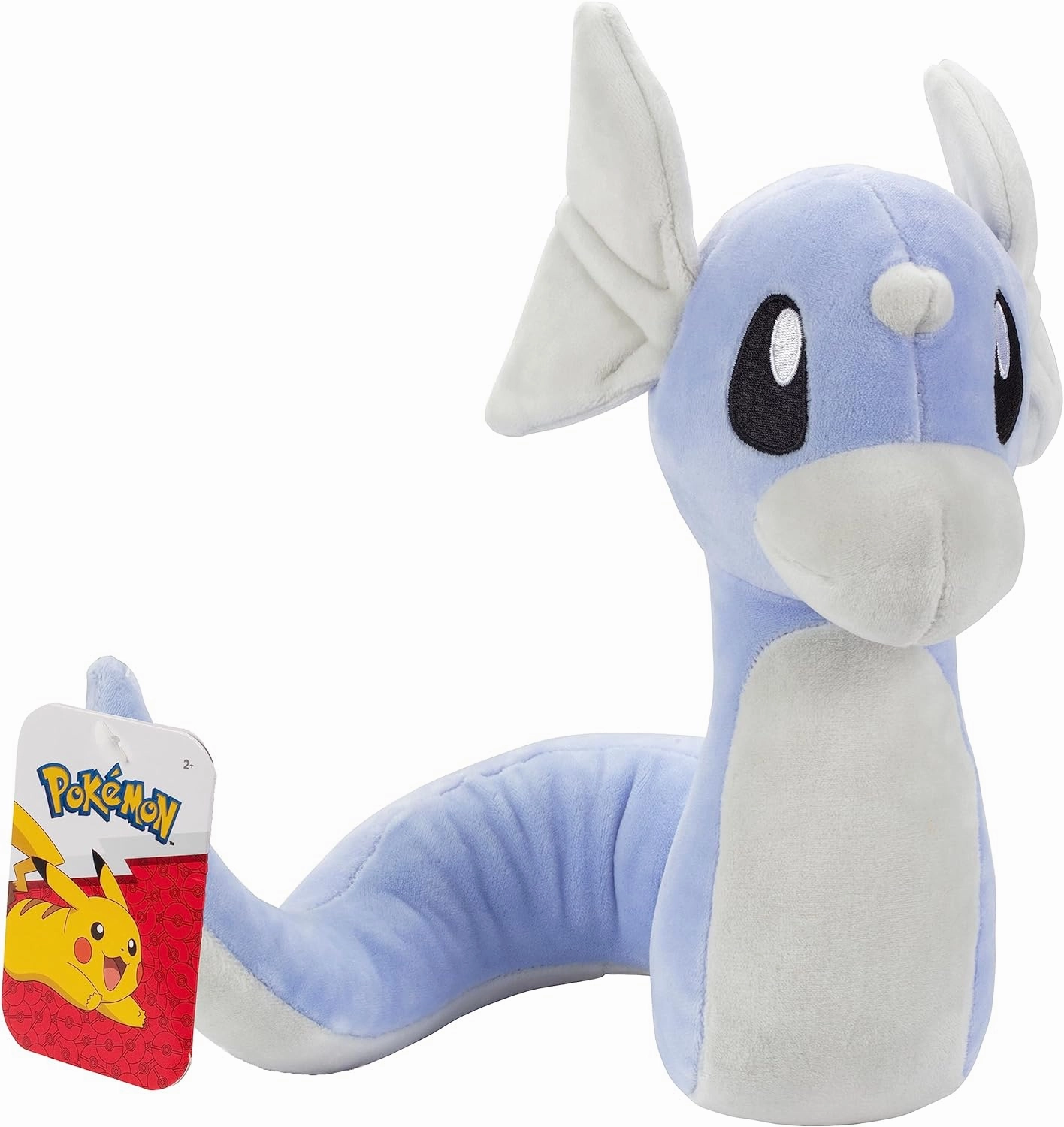 Pokemon 8" Dratini Plush - Officially Licensed - Scarlet and Violet Dragonite Evolution Figure - Authentic Soft Stuffed Animal Dragon Toy - Gift for Kids, Boys, Girls - 2 