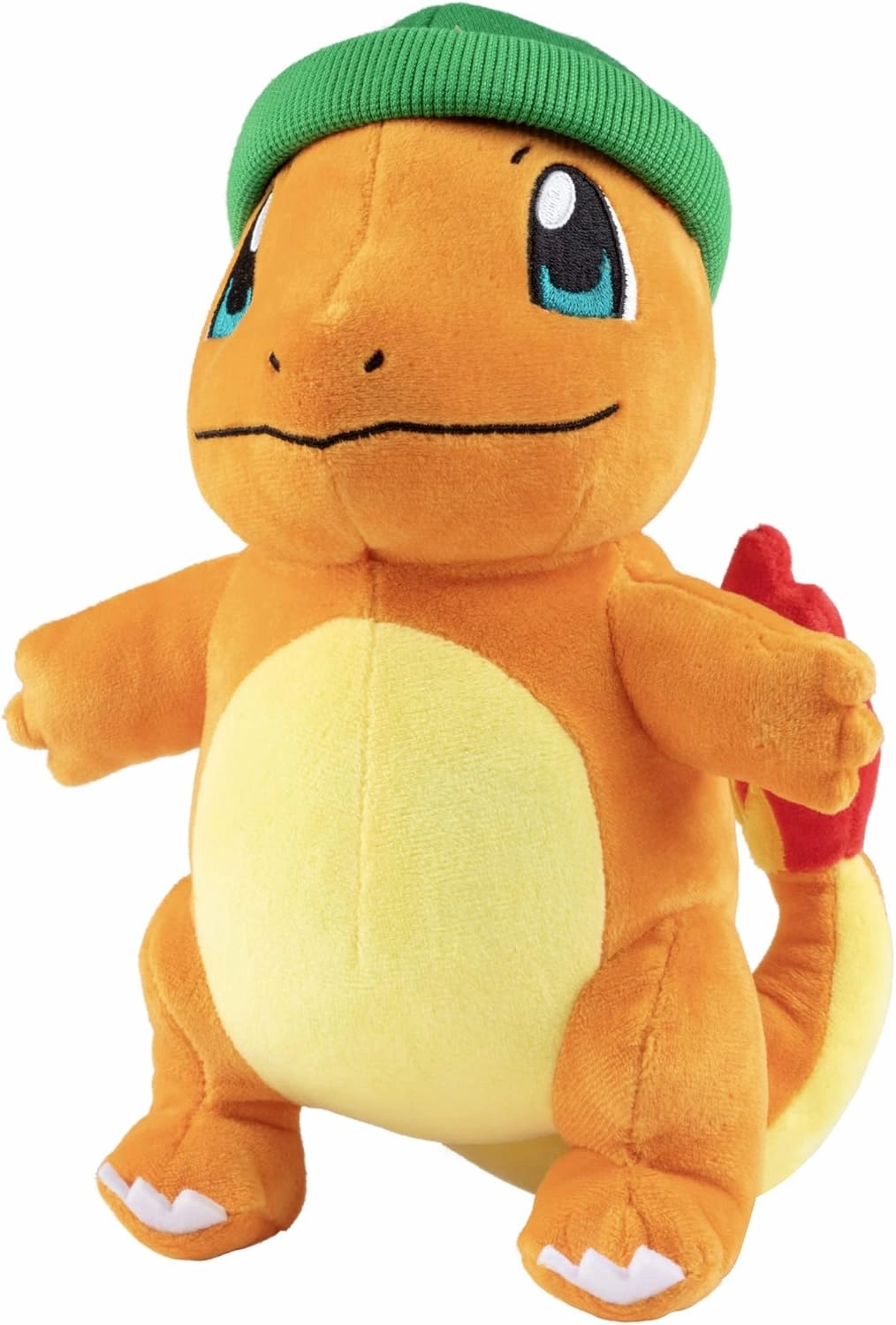 Pokémon 8" Charmander Plush with Winter Hat Accessory - Officially Licensed - Generation 1 Starter - Stuffed Animal Toy Figure - Gift Kids, Boys, Girls - 2 