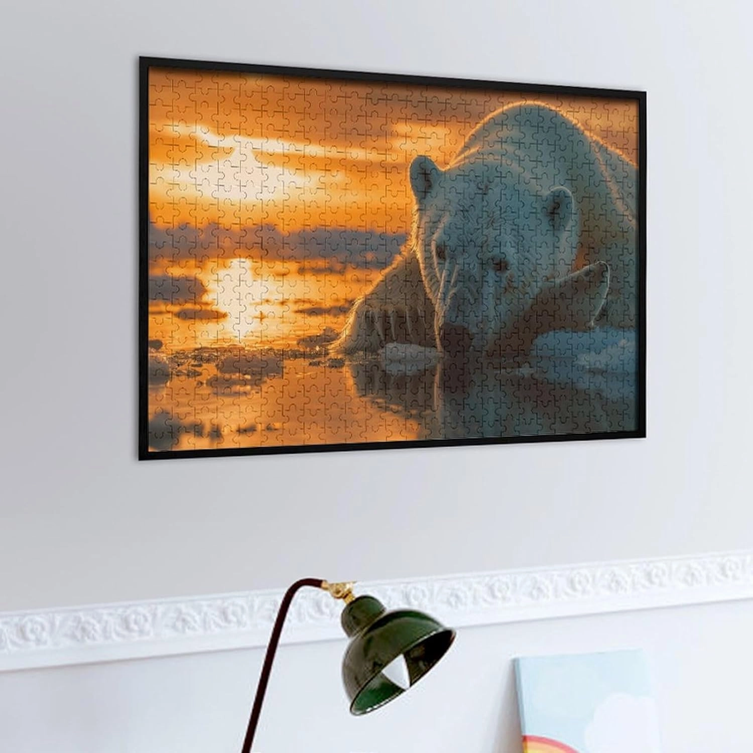 Polar Bear 500 Piece Jigsaw Puzzle,Arctic Scenery Wooden Puzzle for Adults, Wooden Puzzle,Challenging Puzzles,500 PCS