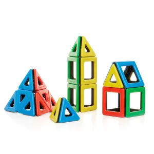 Polydron Kids Magnetic Educational Construction Set - Multicolored - Development Creative Building Kit - Geometry 3D Toy - 3  Years - Pack of 32