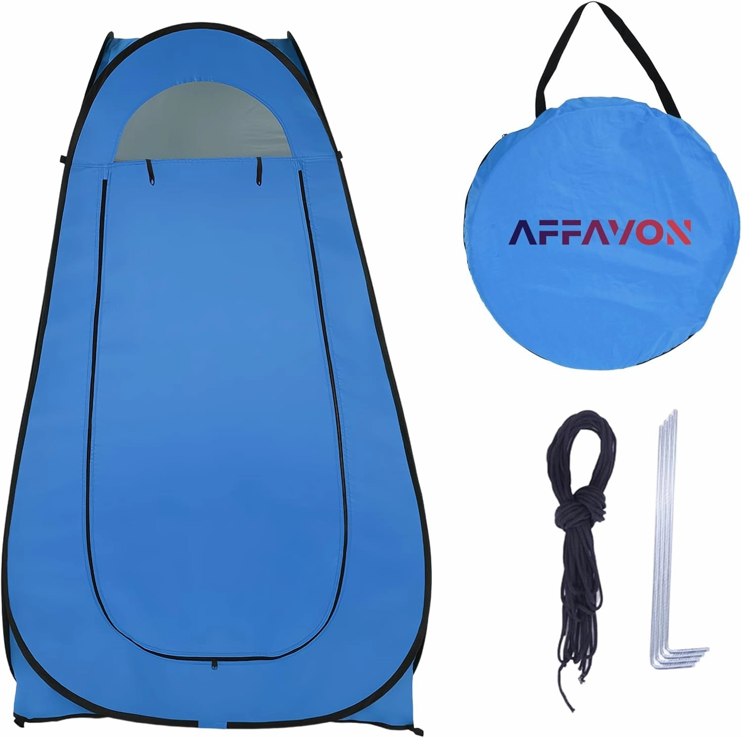 Pop Up Shower Tent Portable Outdoor Toilet Dressing Fitting Room Privacy Shelter Tent Enclosure Tent Beach Tent for Fishing shelter，Changing Clothes，Outdoor Shower (Blue)