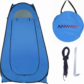Pop Up Shower Tent Portable Outdoor Toilet Dressing Fitting Room Privacy Shelter Tent Enclosure Tent Beach Tent for Fishing shelter，Changing Clothes，Outdoor Shower (Blue)