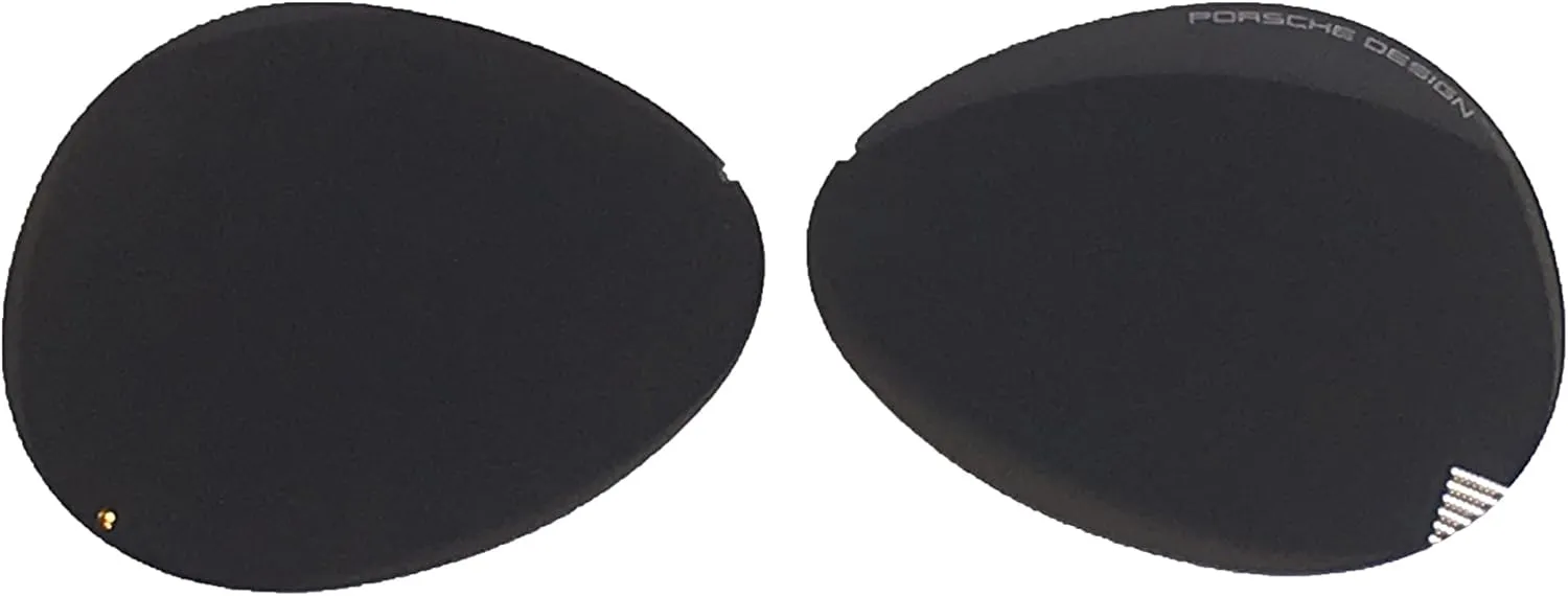 Porsche Design Original Lenses Set Only - For Model P8478-100% Authentic (V604 - Brown, 66)