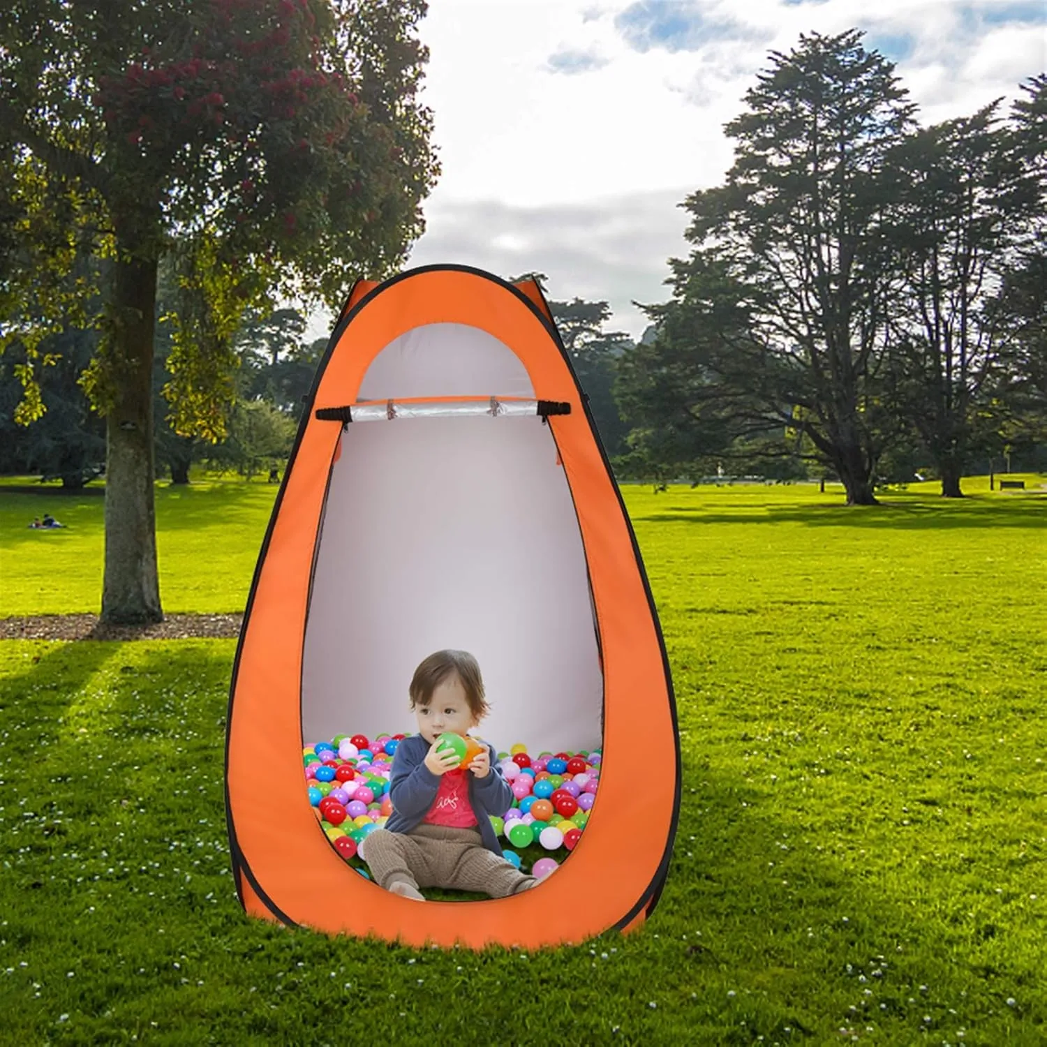 Portable Pop Up Shower Privacy Tent,Lightweight Single Shower Tent,Waterproof Camping Shower Tent,Outdoor Camping Bathroom Toilet Tent,with Carry Bag,for Hiking Picnic