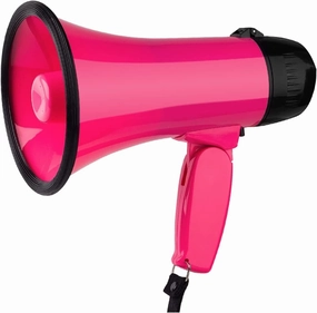 Portable Bullhorn Rugged Megaphones Portable 25 Watt Handheld Voice Amplifier with Siren Handheld Megaphone for Outdoors Bullhorn Speaker Lightweight Amplifiers