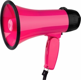 Portable Bullhorn Rugged Megaphones Portable 25 Watt Handheld Voice Amplifier with Siren Handheld Megaphone for Outdoors Bullhorn Speaker Lightweight