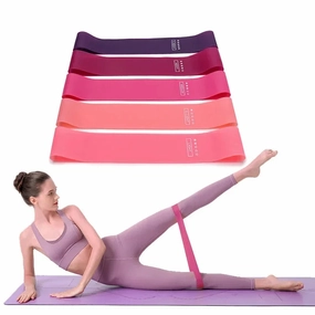 Portable Fitness Workout Gear: Rubber Resistance Bands for Yoga, Gym, and Pilates. Elastic Bands for Strength Training in Crossfit and Weightlifting for Women
