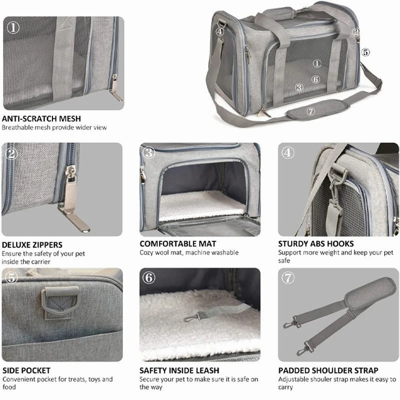 Portable Soft Side Pet Carrier
