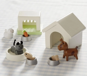 Pottery Barn Kids Dollhouse Pet Set-Rare VHTF