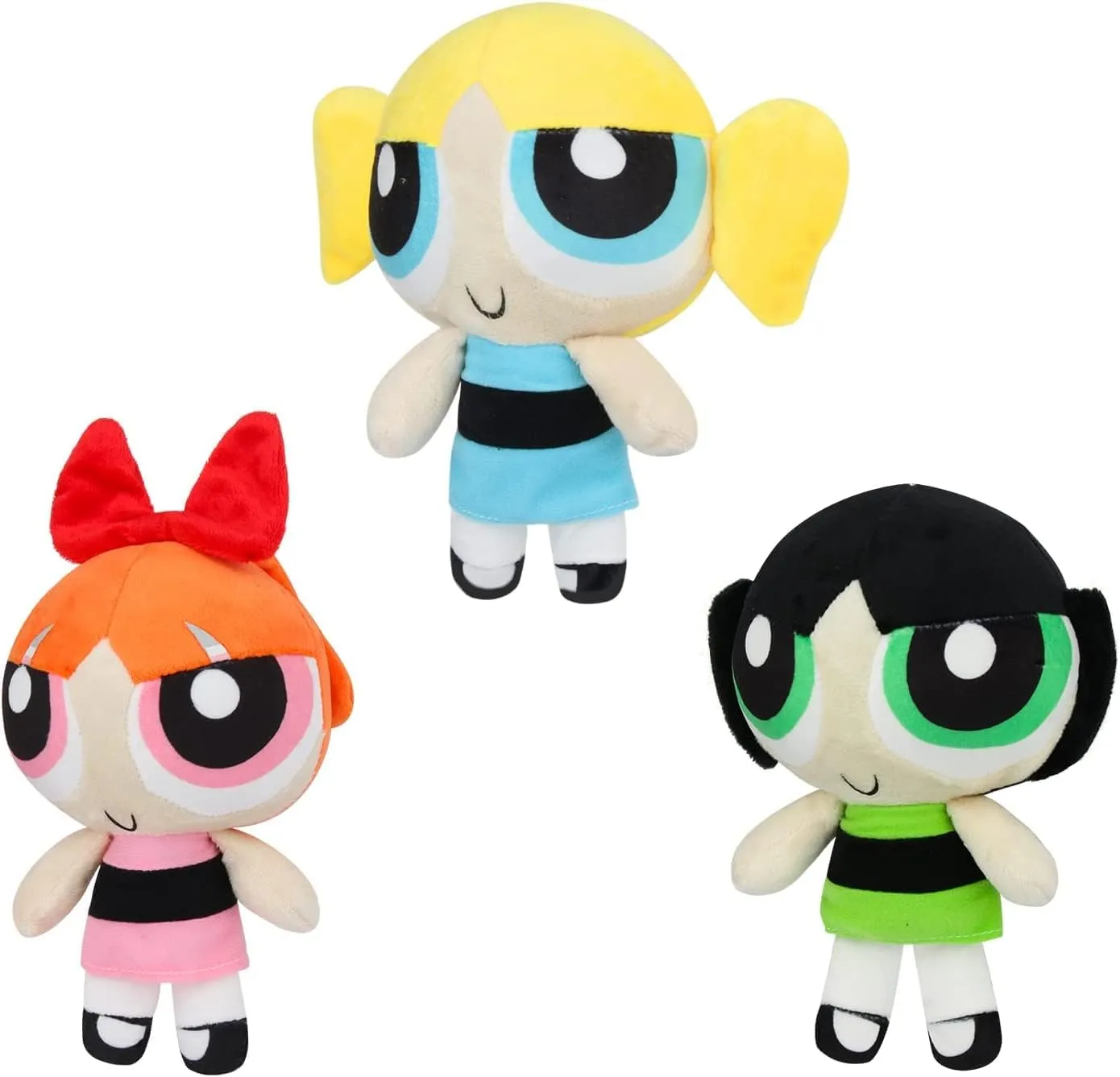 Powers Movie Puffs Doll Cartoons Game Plush Cute Anime Toy Best Gifts for Fans Doll for Kids 8'' (Powers Movie Puff Plush 8'' Yellow Hair)