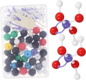 PRETYZOOM 1 Set Chemistry Molecular Model Kit Scientific DIY Assembly Kit with Bonds Material for Classroom Lab Use for Teaching Molecular Structures Chemical Reactions