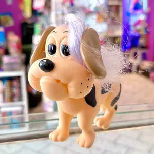 Puppy Care: Orange Dog Purple Hair Figure (Hornby, 1985)