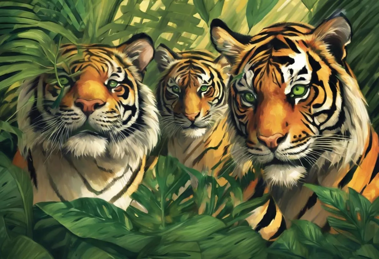 Puzzle for Adults Tigers in The Jungle Challenging Puzzle Perfect for Game Nights Jigsaw Puzzles 500 Pieces and Up Puzzle Game for Family Parent-Child Holiday Puzzles for Educational Gift